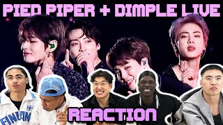 OUR FIRST TIME WATCHING BTS Dimple  Pied Piper Live [upl. by Cha]