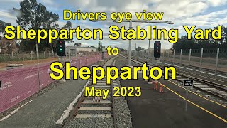 Drivers eye view Shepparton Stabling Yard to Shepparton Station [upl. by Caplan]