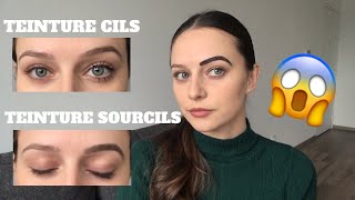 RÉUSSIR SA TEINTURE CILS ET SOURCILS MAISON  OUI C’EST POSSIBLE [upl. by Adlar]