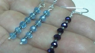 Easy can do dangle earrings [upl. by Ennalorac]