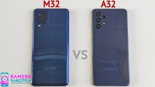 Samsung Galaxy M32 vs Galaxy A32 Speed Test and Camera Comparison [upl. by Mauri]