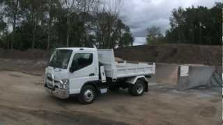 Mitsubishi Fuso Canter Tipper truck video review  NewTruckSearchcomau [upl. by Ebsen579]