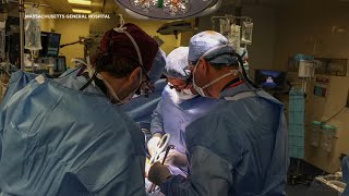 US surgeons transplant genetically modified pig kidney into patient in Boston [upl. by Fessuoy]