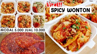 RESEP WONTON PEDAS GURIH ASELI ENAK COCOK UNTUK JUALAN  Spicy Wonton Chili Oil [upl. by Nuahsyd]