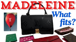 Louis Vuitton Madeleine MM  WHAT FITS INSIDE 😱 [upl. by Helena]