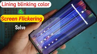 Fix Screen Flickering On mobile screen amp Display Line Problem  Display Blinking Issues in realme [upl. by Airdnaxila]