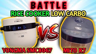 RICE COOKER LOW CARBO YONGMA VS MITO  YONG MA VS MITO  MAGIC COM LOW CARBO [upl. by Lekim]