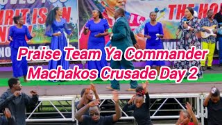 Praise Team ya Apostle Nganga COMMANDER in Machakos Crusade Day 2 Powerful Praise 🔥 [upl. by Anelle673]