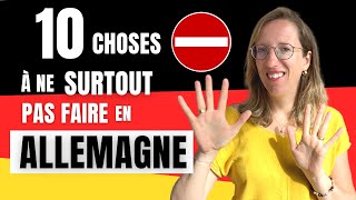 🇩🇪 10 choses à ne surtout pas faire en tant que français en Allemagne [upl. by Dogs632]