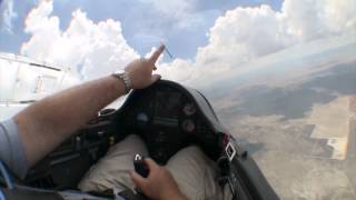 Glider Cockpit Tour While Flying Between the Clouds [upl. by Chickie]