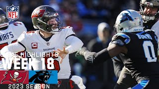 Tampa Bay Buccaneers vs Carolina Panthers  2023 Week 18 Game Highlights [upl. by Folberth]