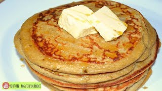 HOT CAKES DE AVENA Y PLATANO sin HARINA en LICUADORA DESAYUNO ROSVI HERNANDEZ [upl. by Bronk330]