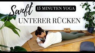 Bandscheibenvorfall  15 Minuten Yoga für den unteren Rücken  sanfte Übungen [upl. by Artek654]