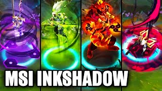 All New Inkshadow MSI Skins PBE Preview Yone Yasuo KaiSa Master Yi Aurelion Sol Udyr Volibear [upl. by Benoite]