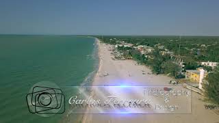 Drone footage in Sisal Yucatan Mexico 5k [upl. by Hamner]