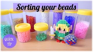 Perler Beads Quick Tip  Sorting and organizing your beads [upl. by Ana965]