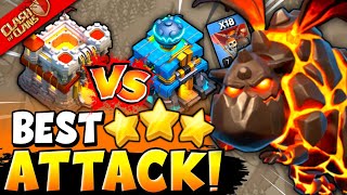 TH11 vs TH12 3 Star Attack Strategy  Th11 vs Th12 Queen Charge Lavaloon Attack Clash of Clans [upl. by Feirahs]