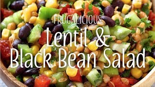 Lentil amp Black Bean Salad [upl. by Tlevesor6]