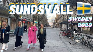 Sundsvall Sweden  2023  Walk Around [upl. by Oniram]