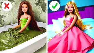 Rich VS Poor Makeover Challenge  Brilliant Gadgets and Cool Doll Hacks [upl. by Limaj]