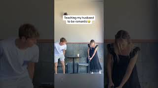 Teaching My Husband to be Romantic funny couplecomedy coupleshorts [upl. by Enwad283]