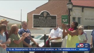 NELA Music Trail Marker unveiling honors blues singer Mable John in Bastrop [upl. by Doolittle]