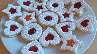 Delicious Christmas COOKIES☃️❄️🌟Very tasty shortbread dough Recipe [upl. by Noivaz380]