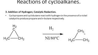 chemistry of cycloalkanes [upl. by Banna]