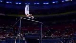 Mens gymnastics high bar releases and dismounts [upl. by Ydnew]