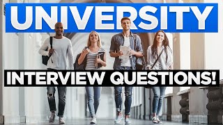 UNIVERSITY INTERVIEW Questions amp Answers How To Prepare For A University Interview [upl. by Lodovico541]