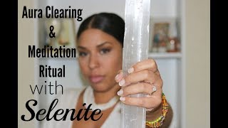 Selenite Wands Meditation  How to Clarify Your Aura with Selenite [upl. by Lang]