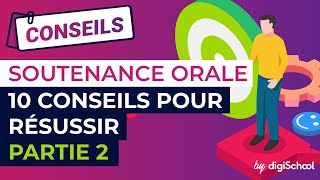 Soutenance orale  dix conseils pour réussir partie 2 [upl. by Anircam535]