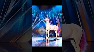 Man transforms into a Unicorn on AGTAmericas got talent gottalent magic ai [upl. by Jeddy]