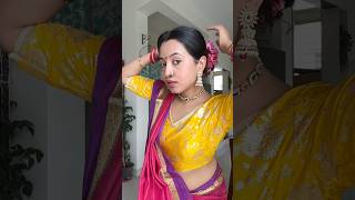 Maharashtrian Saree Transition 🔥Navrai  Apsara Aali Song viral transition trending marathi [upl. by Nadean138]