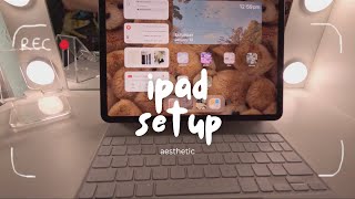 aesthetic ios17 iPad customization  cute widgets howto custom icons 2024 reset makeover [upl. by Byram]