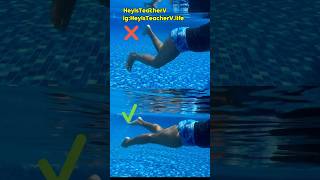 Fix your flutter kicks swimming heyisteacherv swimcoach learntoswim howtoswim [upl. by Oreste]