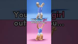 Your Roblox boygirl outfit if you 🤔😱🤩 roblox robloxshorts [upl. by Huntington]