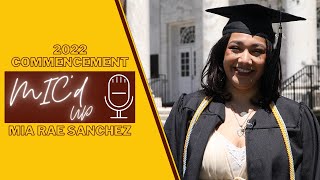 Micd Up 🎙  Mia Rae Sanchez  Rowan University Commencement [upl. by Barnaby928]