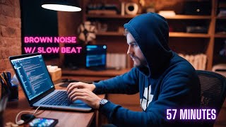 ♾️ UltraProductivity amp Cortisol Reduction Brown Noise amp Chill Beat 57 Minutes cortisol [upl. by Adelaja]