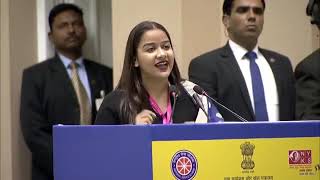 Ist Prize Winner National Youth Parliament Festival 2019 Ms Shweta Umre Maharashtra [upl. by Norod613]