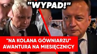 quotWypad z baruquot Szarpanina na miesięcznicy Błaszczak zaczął się wygrażać [upl. by Ivatts129]