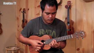 3 Hawaiian Made Tenor Koa Ukulele  Kamaka HF3 Koolau T1 Kanilea K1T Sound Comparison [upl. by Akinej]