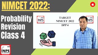 NIMCET 2022 Probability Revision Class 4 By Nitin Sir  PROBABILITY  INPS [upl. by Carce]