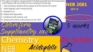 Chloroform  CHCl3  Grade12  Chemistry  NEB2081 Question Paper solution [upl. by Menon]