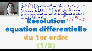 Terminale S Résolution équation différentielle du 1er ordre 12 [upl. by Ayikahs]