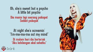 Sweet But Psycho  Ava Max Lyrics video dan terjemahan [upl. by Yruam]