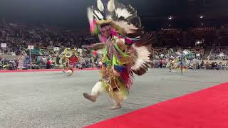 Jr Mens Fancy Feather 🪶 Denver March Powwow 2024 [upl. by Thilde220]