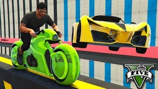 GTA V Online MOTO TRON vs X80  DE VIRADA com MITADA [upl. by Ecirbaf]