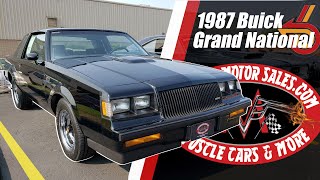 309 ORIGINAL MILES 1987 Buick Grand National For Sale Vanguard Motor Sales 8840 [upl. by Nereids]