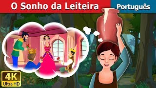 O Sonho da Leiteira  Milkmaids Dream in Portuguese Portuguese Fairy Tales [upl. by Karlik537]